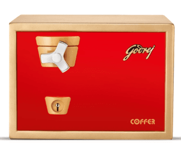 Godrej Premium Coffer V1 Red Home Locker – Godrej Interio safe at Mohan Brothers